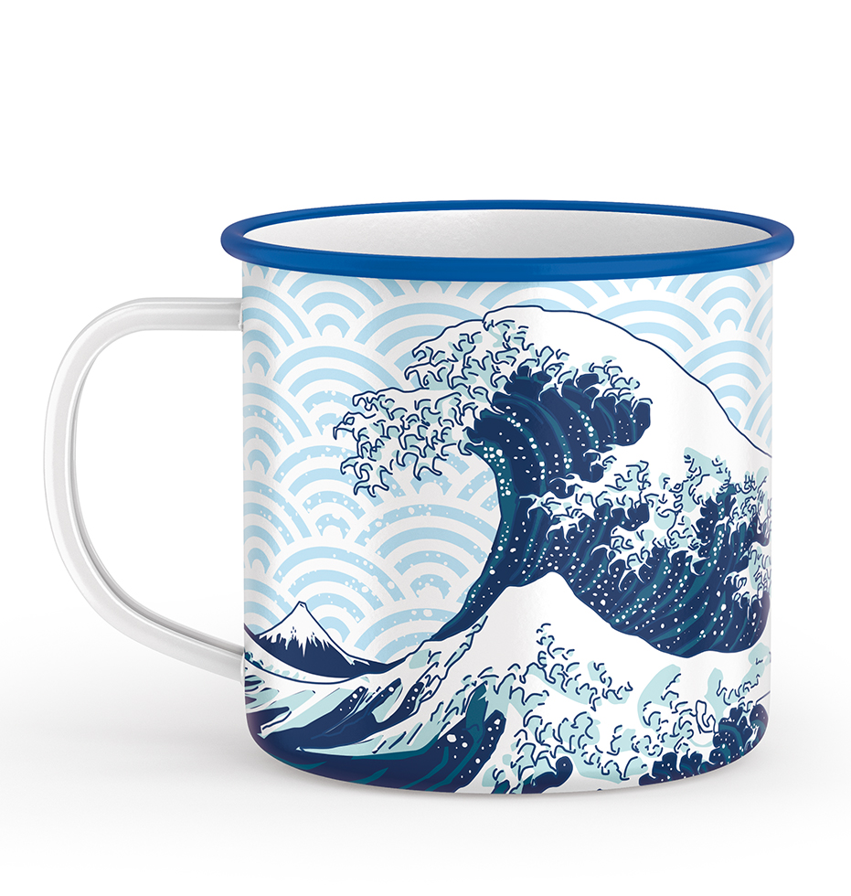 MUG METAL VAGUE HOKUSAI