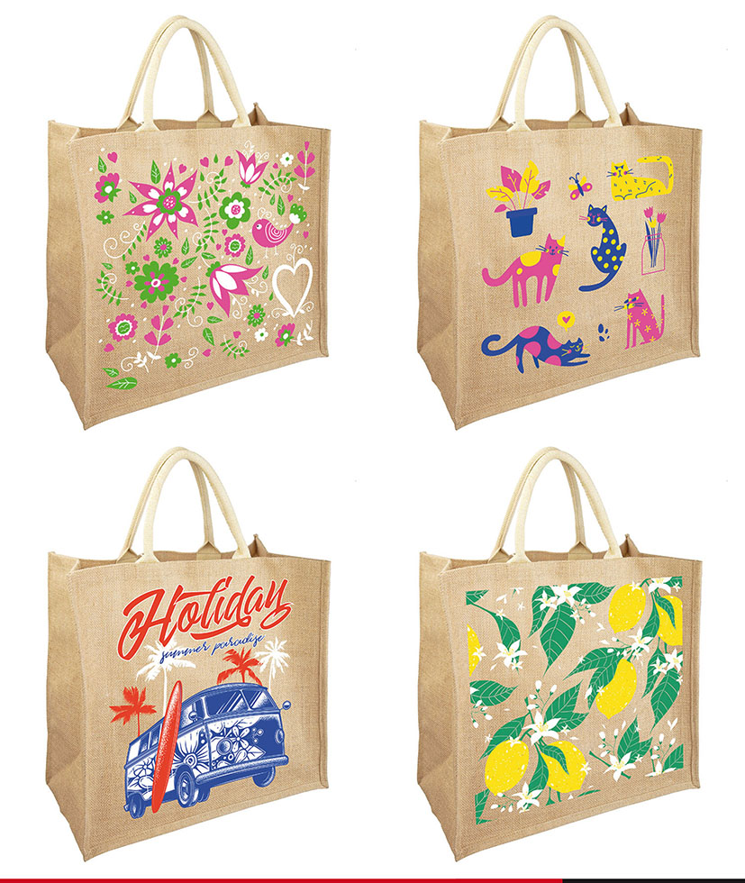 ASSORTIMENT DE SACS EN TOILE DE JUTE