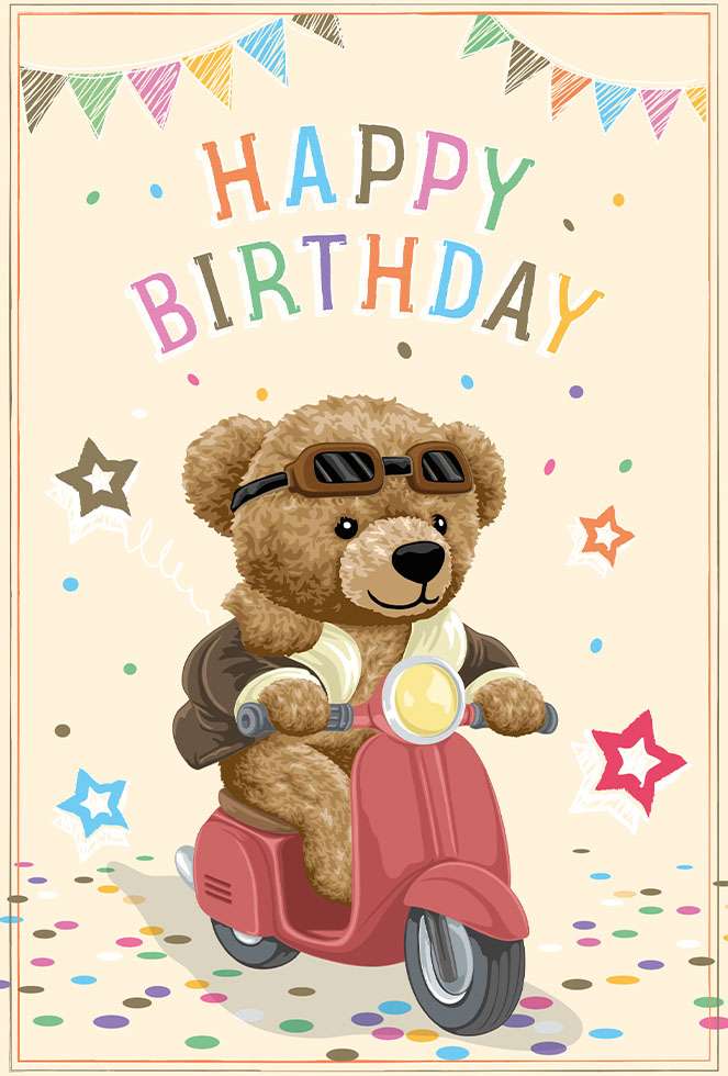  CI* ANNIV ENF  SCOOTER (dorure gaufrage)