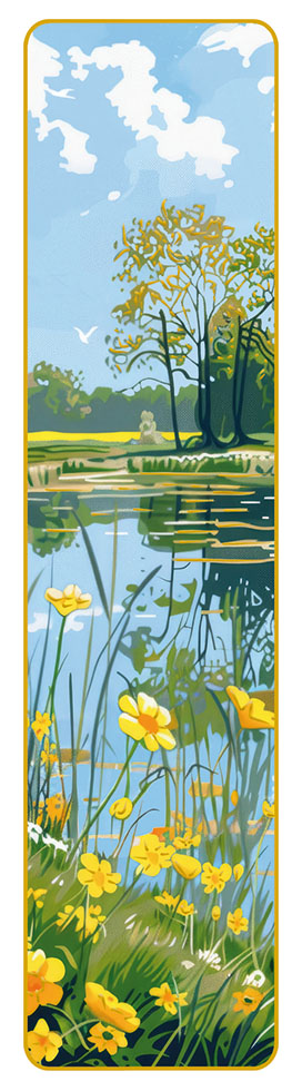 MARQUE PAGE EAUX DU LAC
