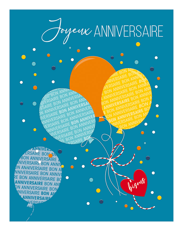 GRAIN DE FOLIE  ANNIV BALLONS NEW