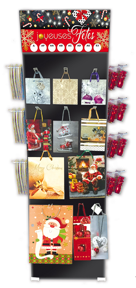 PRESENTOIR EN CARTON POUR SACS CADEAUX