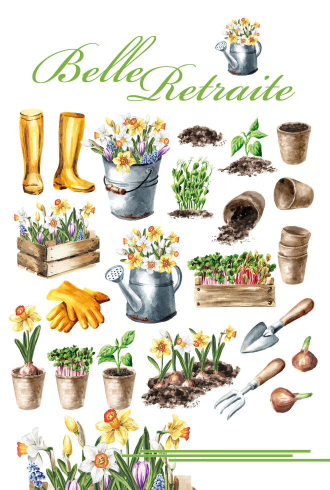 CI RETRAITE JARDINAGE dorure )