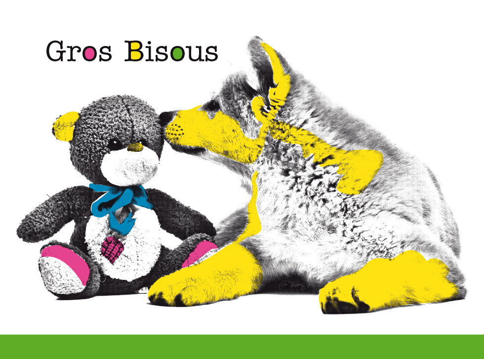 FLUO BISOUS PELUCHE