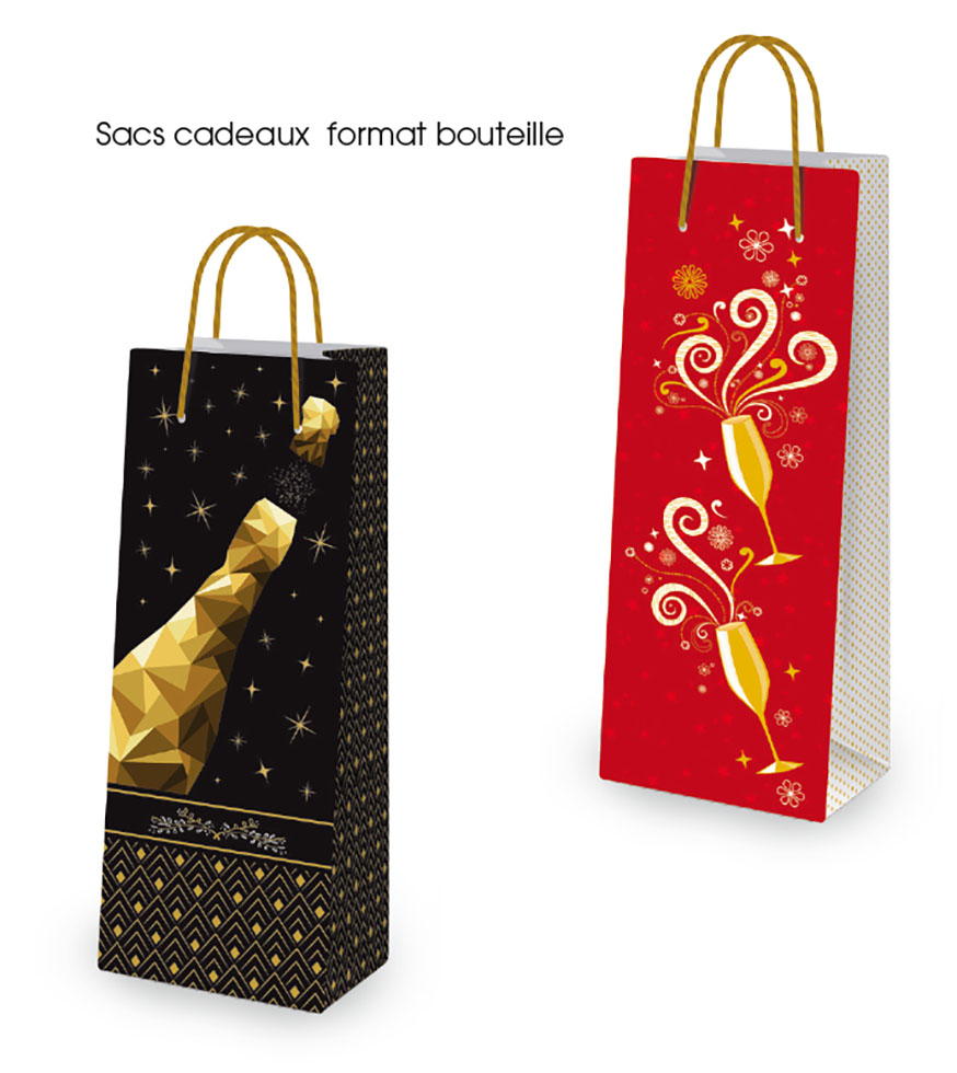 SAC CADEAU BOUTEILLE CHAMPAGNE 12 X 36