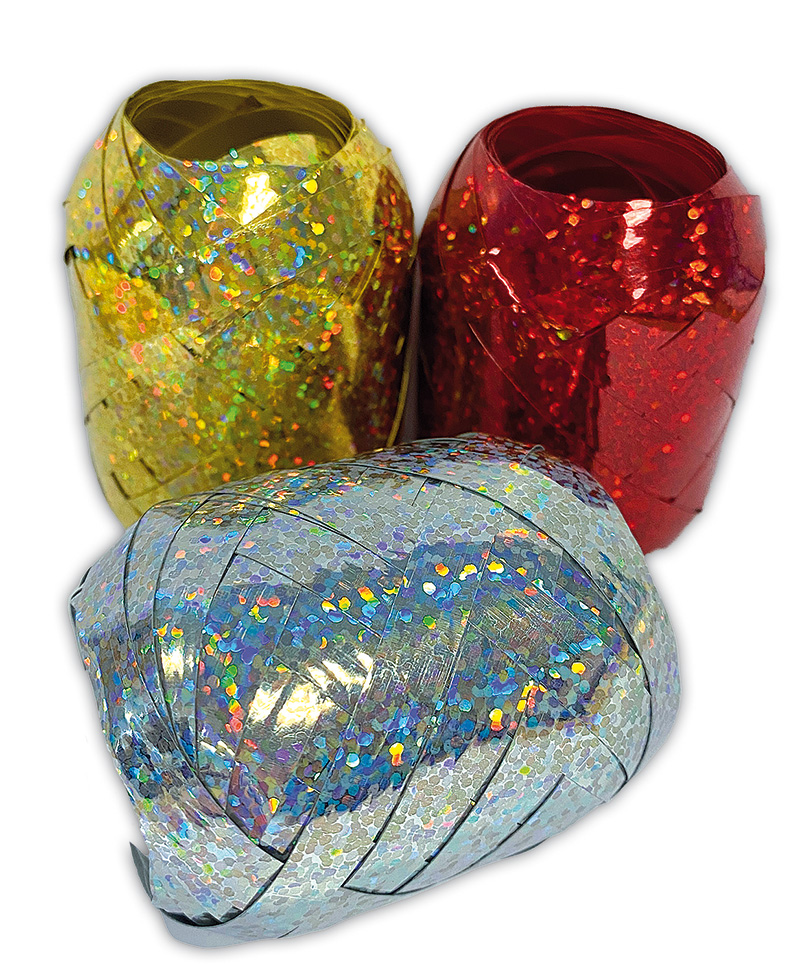 OEUF BOLDUC 7mmx10m HOLOGRAMME COULEURS ASSORTIES BOX DE 50