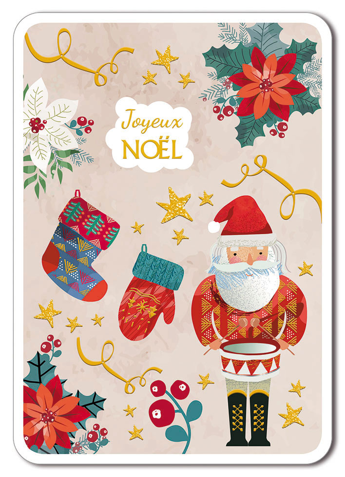 CARNET JARDIN D'HIVER COSTUME DU PERE NOËL