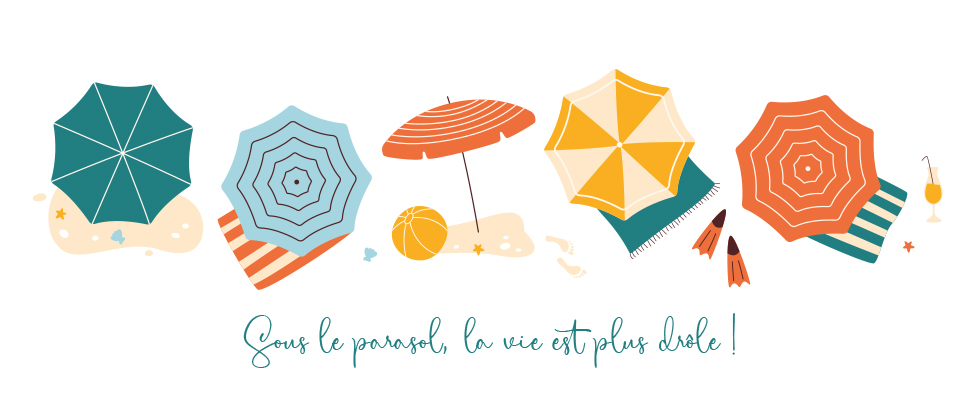 Parasols multicolores