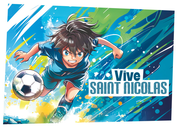 ST NICOLAS GARCON VIVE LE FOOT