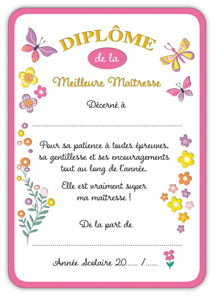 DIPLÔME SUPER MAÎTRESSE