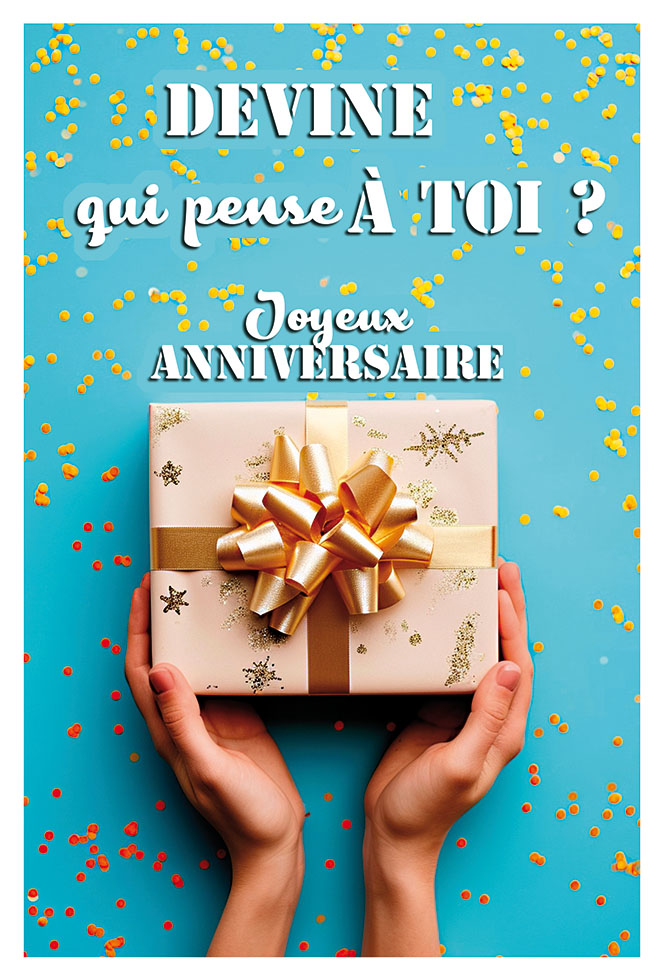 ANNIV HOMME  CADEAU gaufrage