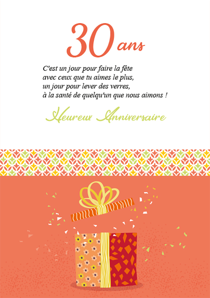 A TES 30 ANS