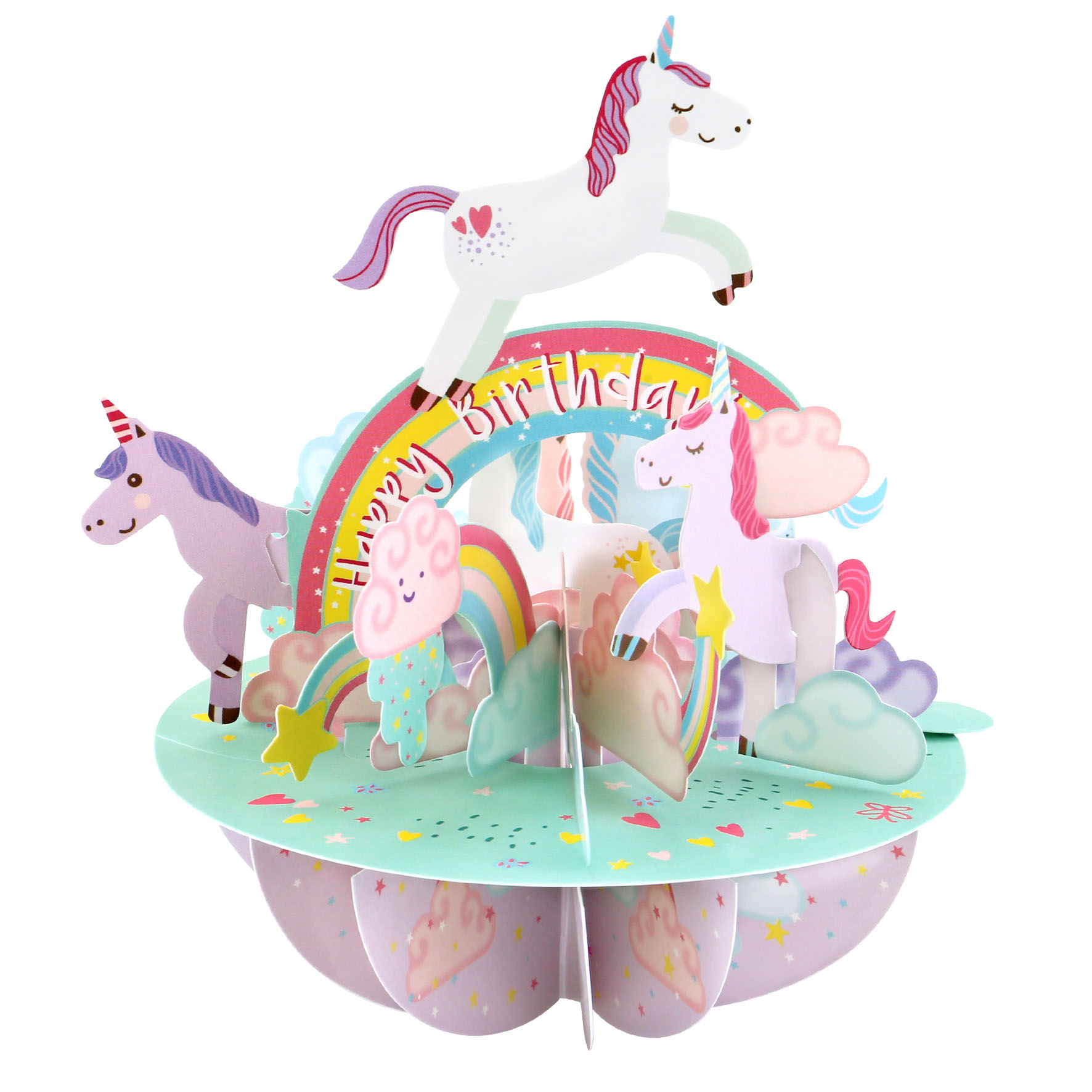 CARNET PIROUETTE 3 D LICORNE