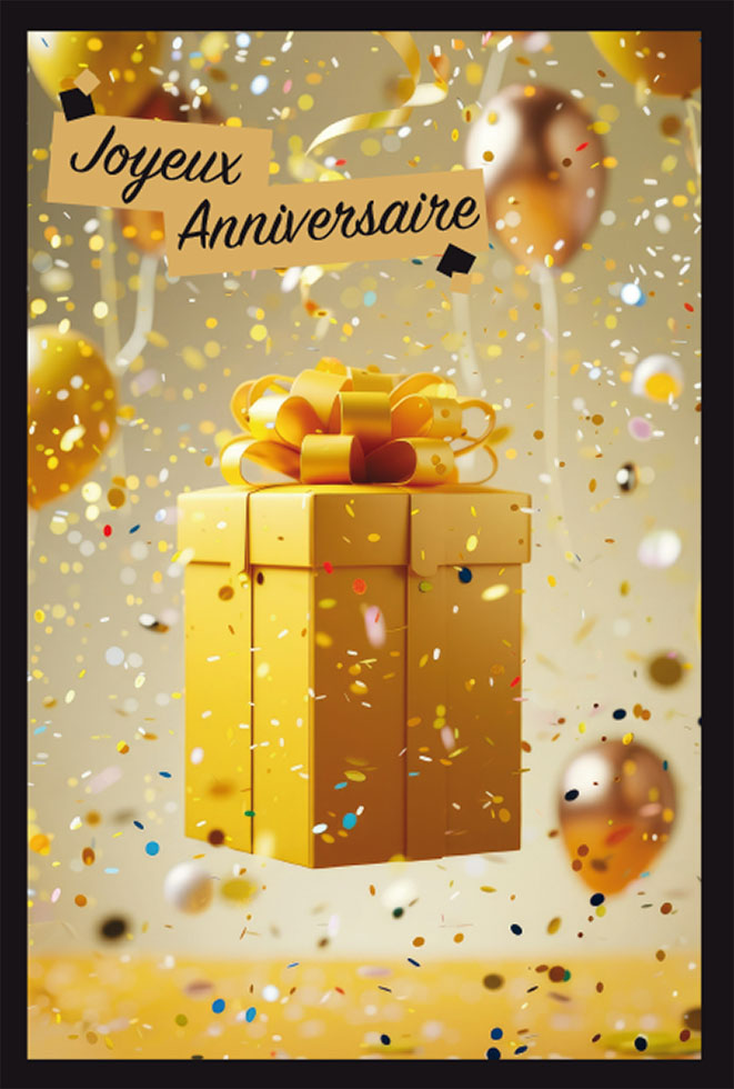 ANNIV HOMME Dorures gaufrage
