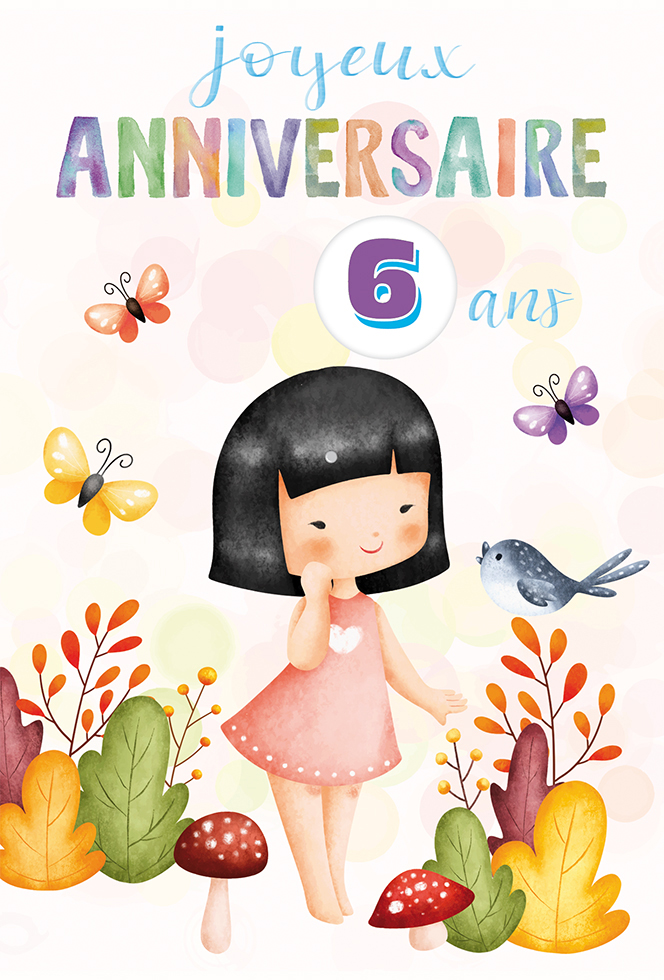  ANNIV PETITE FILLE paillettes/roulettes/gaufrage