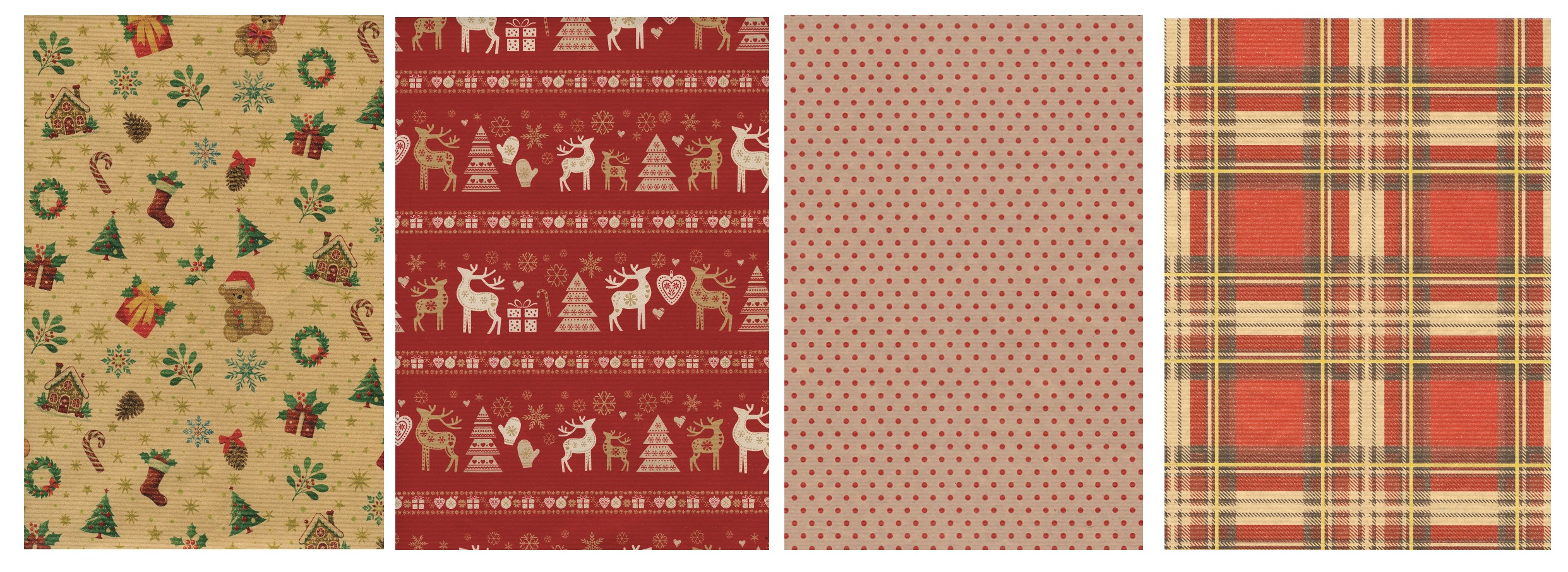 PAPIER KRAFT MOTIFS NOËL