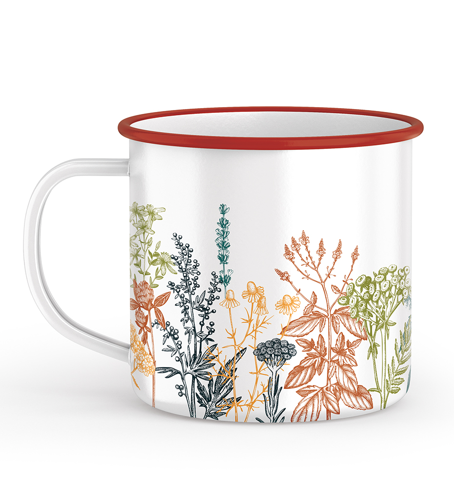 MUG METAL LE DESSOUS DES FLEURS