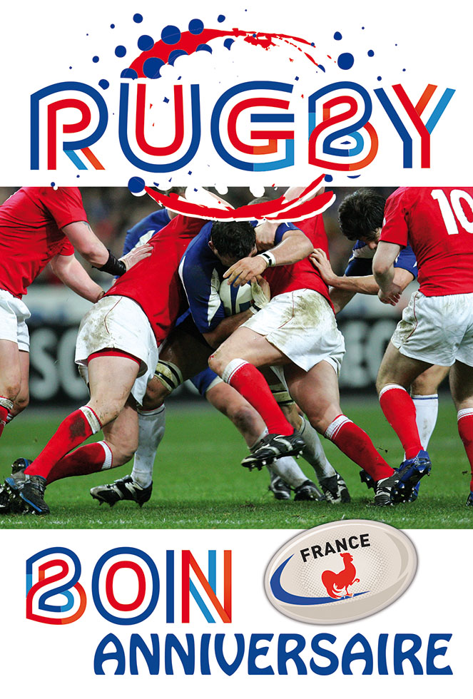 CARNET HOMME RUGBY dorures )