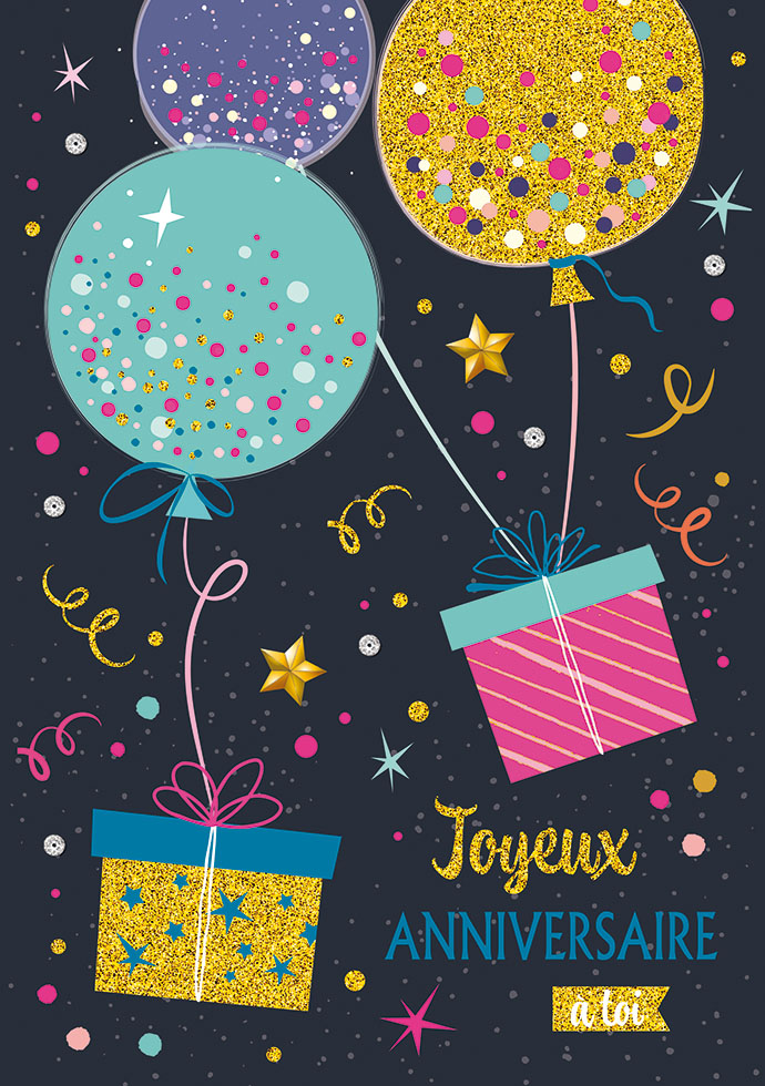 CARNET  MAXI  ANNIVERSAIRE ENVOL DE CADEAUX