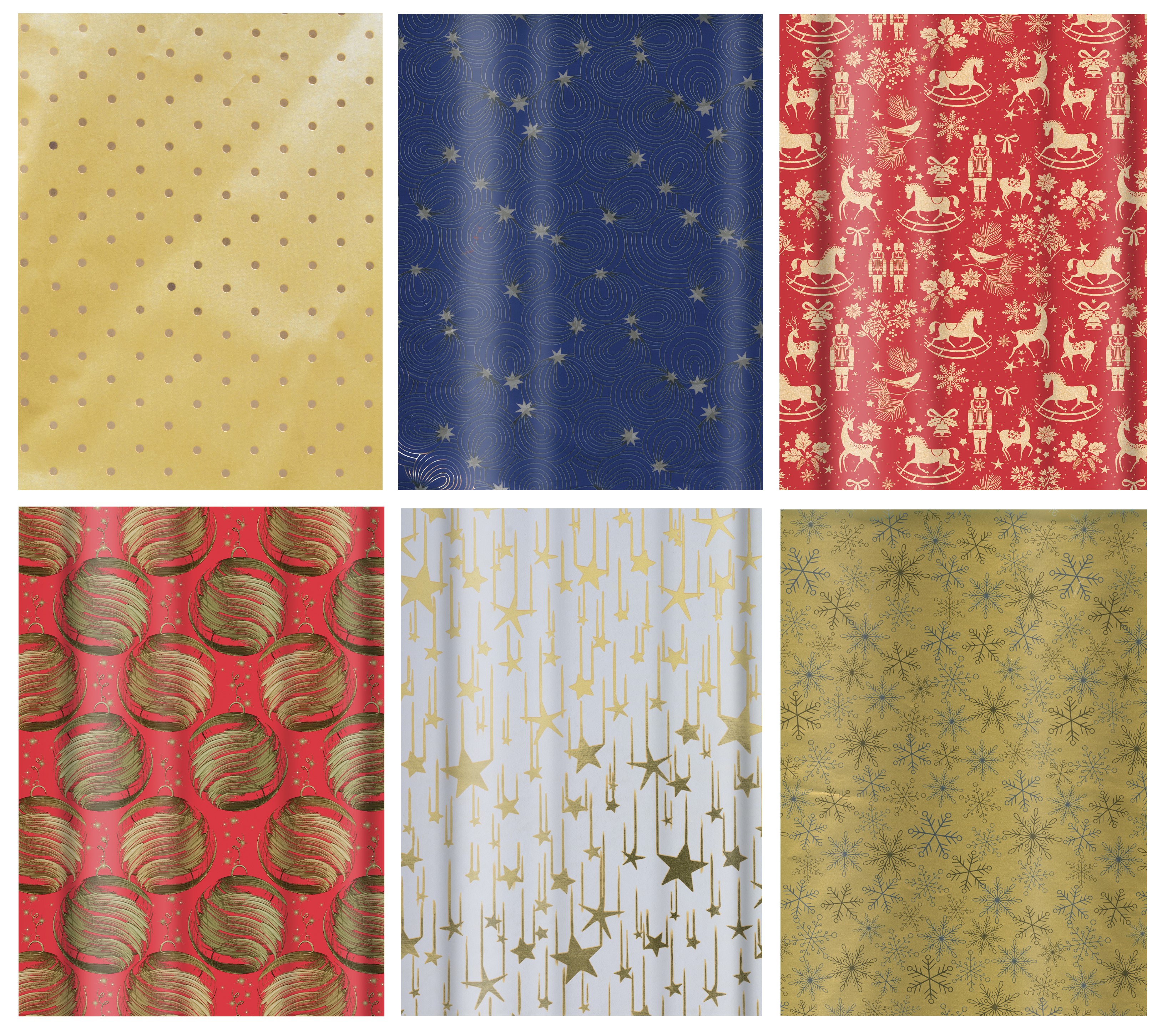 PAPIER METAL MOTIFS NOËL