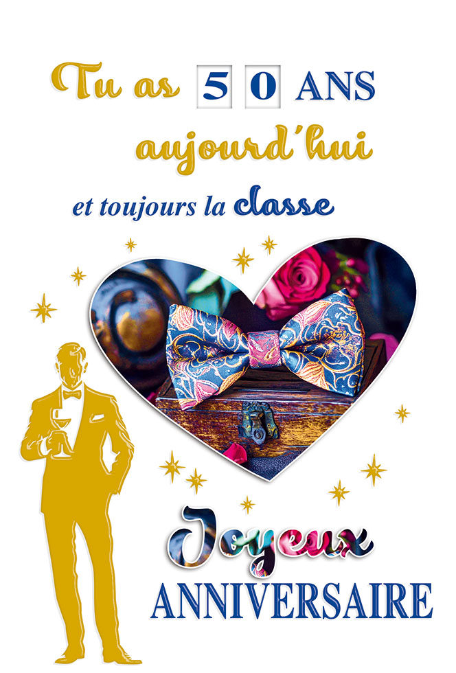 ANNIVERSAIRE  dorure/tirette