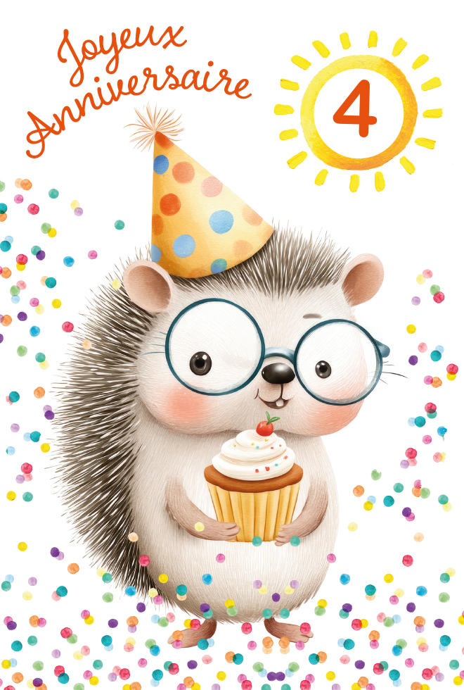  ANNIV  HERISSON dorure/paillette/roulettes