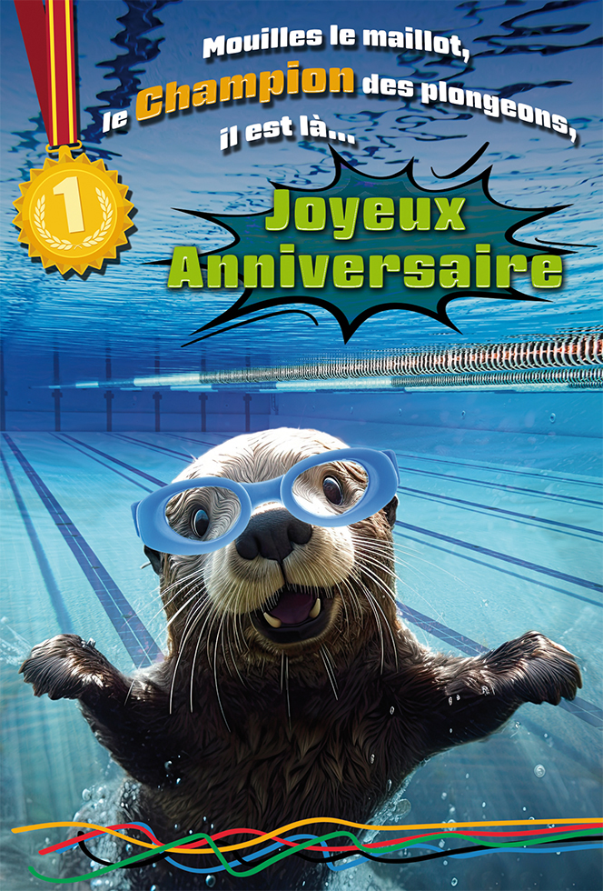 ANNIV LOUTRE  dorure/gaufrage