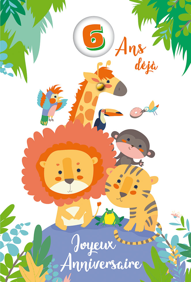  ANNIV ANIMAUX SAUVAGES dorure/roulettes/gaufrage
