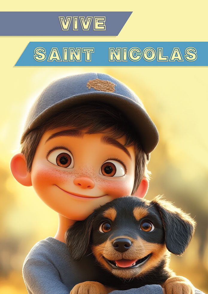 ST NICOLAS  AVEC MON TOUTOU TOUT DOUX