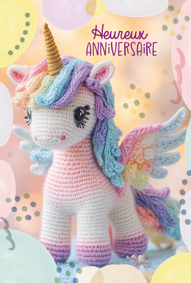  CI* ANNIV ENF  MA LICORNE  (dorure gaufrage)
