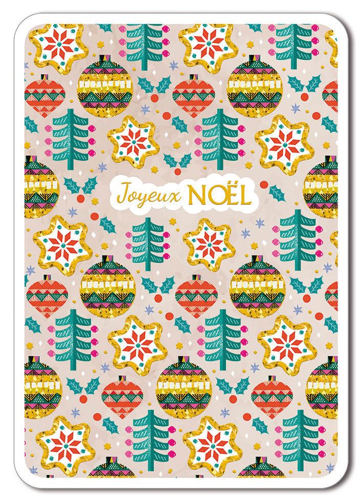 CARNET JARDIN D'HIVER BOULES DE NOËL