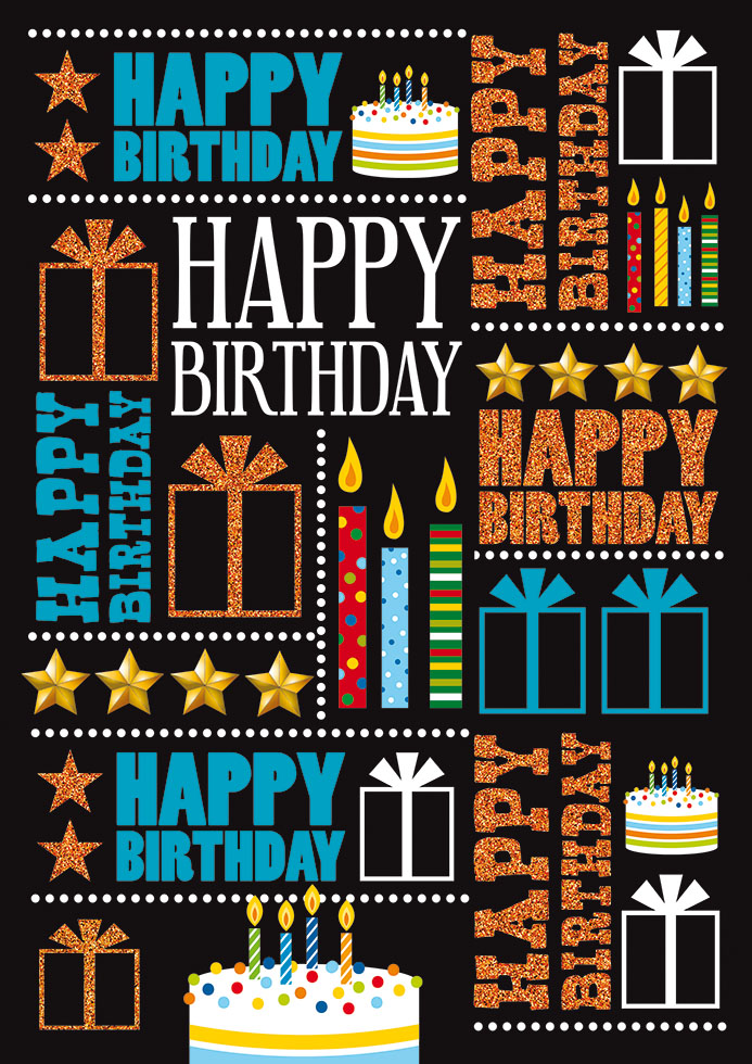 CARNET  MAXI HAPPY BIRTHDAY