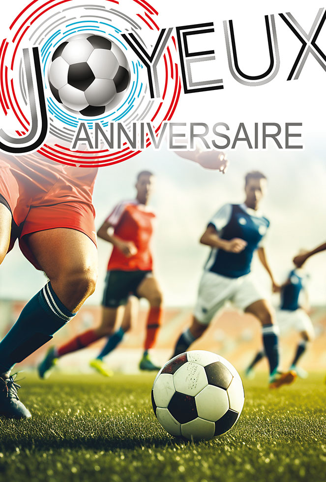 ANNIVERSAIRE HOMME FOOT   dorure /paillette
