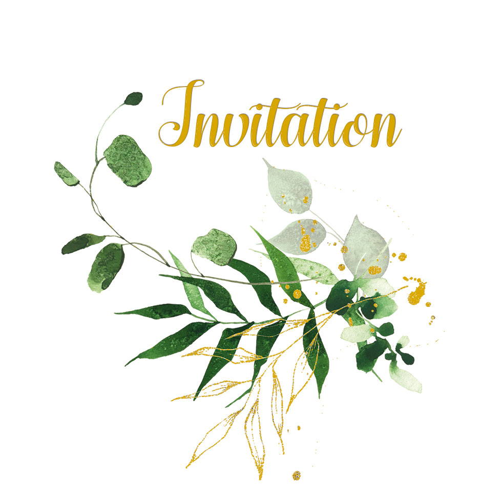 INVITATION pochette de 5 