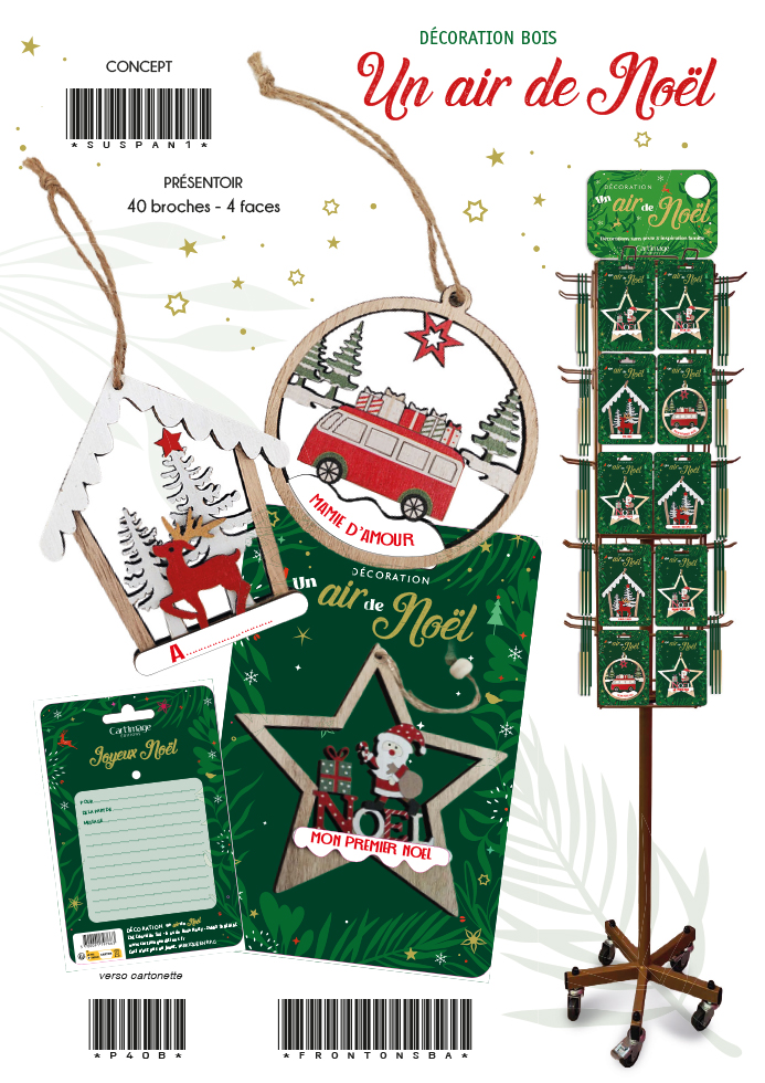 UN AIR DE NOËL DECORATION BOIS