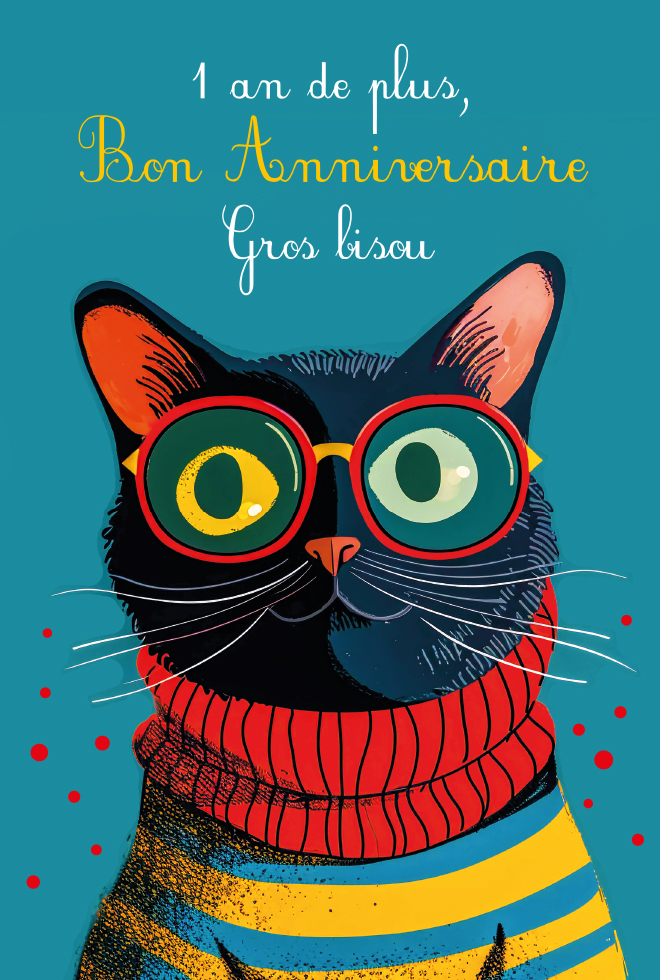  CI* ANNIV ENF  C'EST TOI LE CHAT (dorure gaufrage)