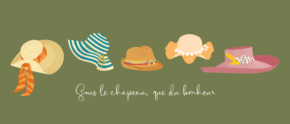 Chapeau de paille pour la plage
