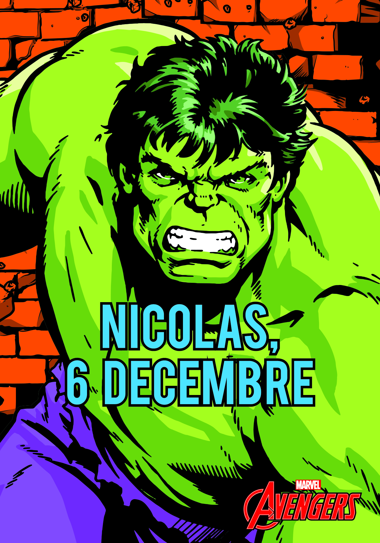 ST NICOLAS GARCON MARVEL HULK