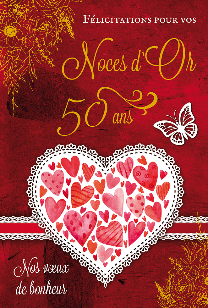 CI ANNIV MARIAGE NOCES D'OR 50 ANS  dor/gauf )