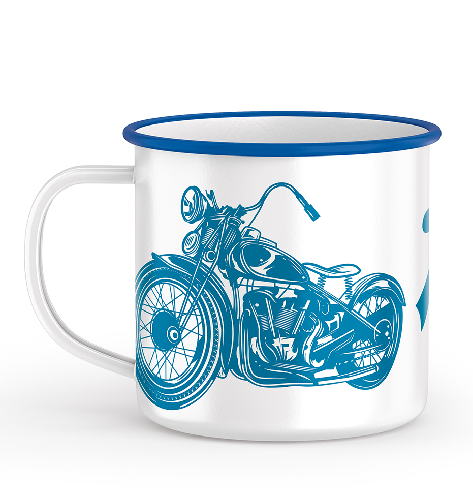 MUG METAL MOTO ANCIENNE