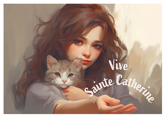 STE CATHERINE FILLE EXPRRESSION DE DOUCEUR