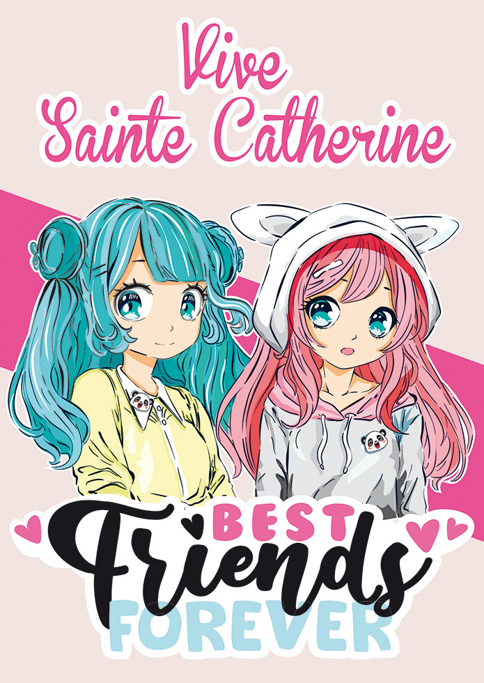 STE CATHERINE FILLE BEST FRIENDS