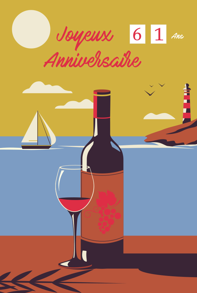 ANNIVERSAIRE  dorure/tirette