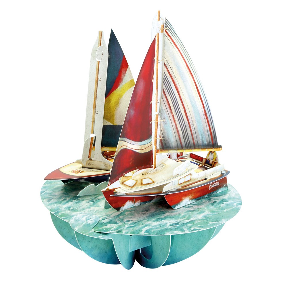 CARNET PIROUETTE 3 D VOILIERS