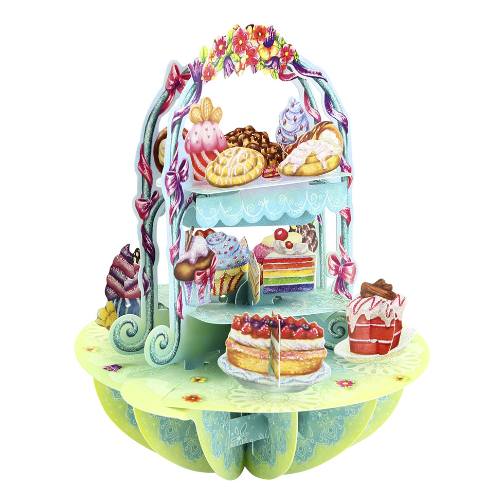 CARNET PIROUETTE 3 D PANIERS DE GATEAUX