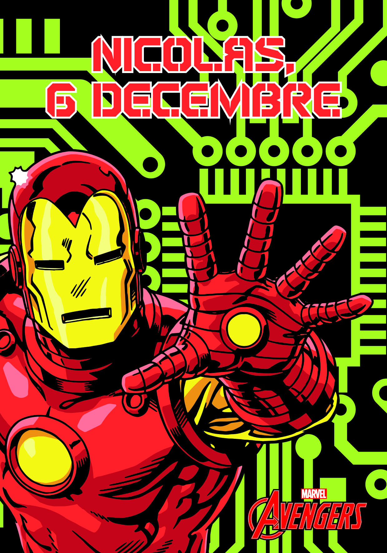 ST NICOLAS GARCON MARVEL SPIDERMAN