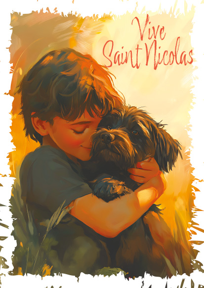 ST NICOLAS GARCON   CALIN A MON CHIEN