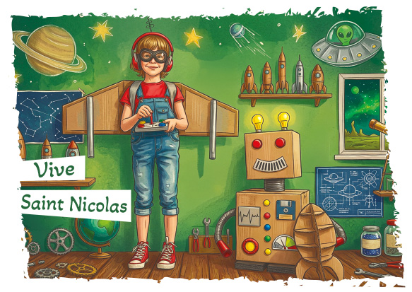 ST NICOLAS GARCON LA TÊTE DANS LES ETOILES