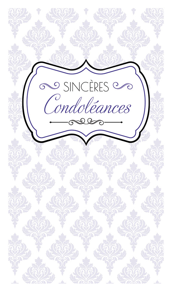 CI CONDO CLASSIQUE dorure argent gaufrage  9 x 17 cm