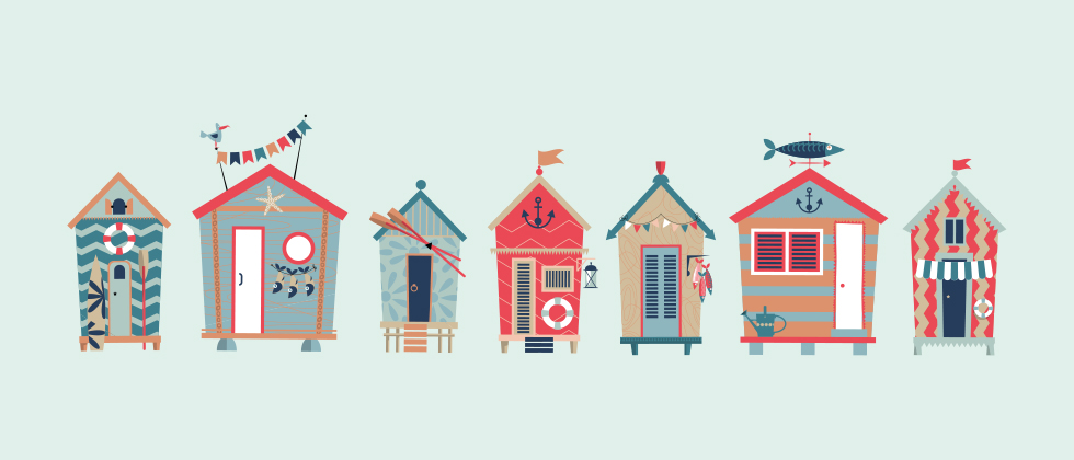 Les cabanes de plage